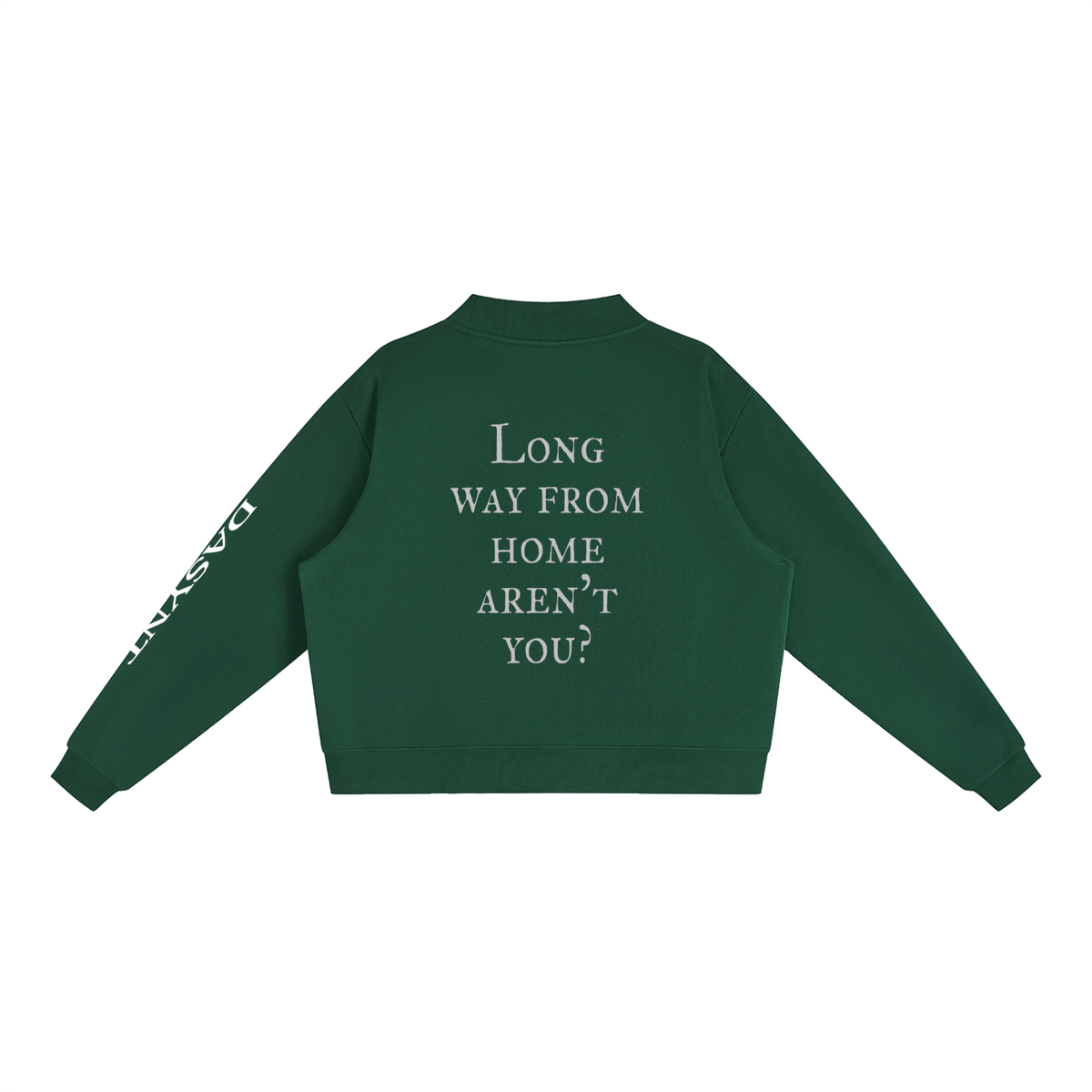 Essential Fleece Mock-Neck Crew Sweatshirt